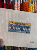 Nevada License Plate (GOT SLVR) Canvas