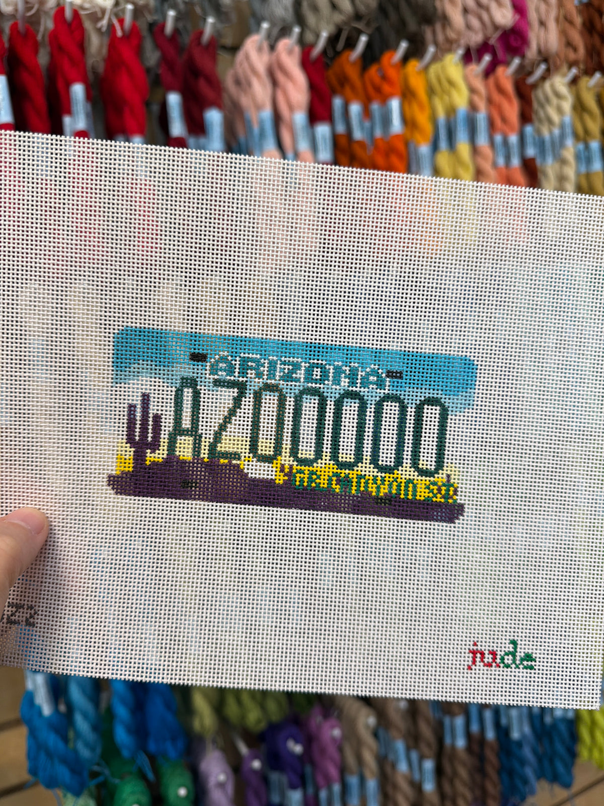 Arizona License Plate (Desert) Canvas