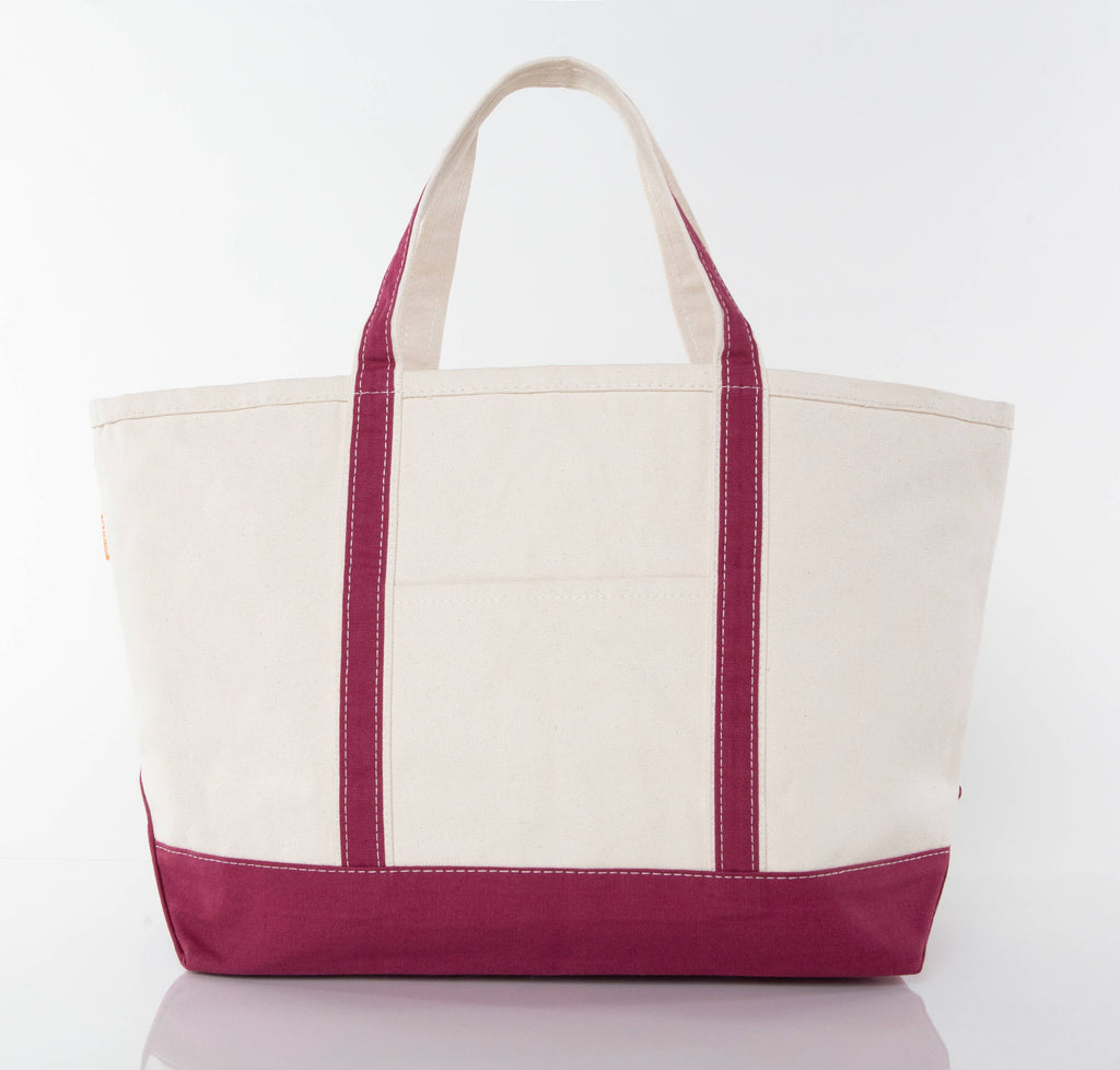 Large Classic Tote: Maroon