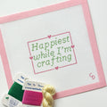 Happiest When I’m Crafting Canvas
