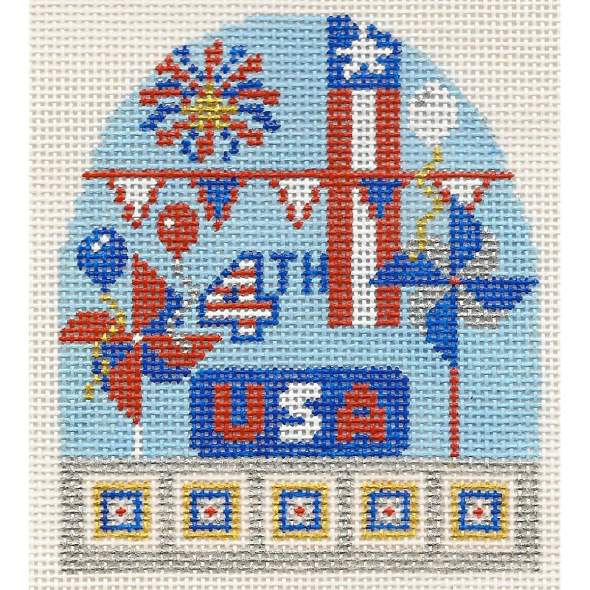 Red White and Blue USA Patriotic Canvas