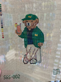 Winning Golf Bear Canvas