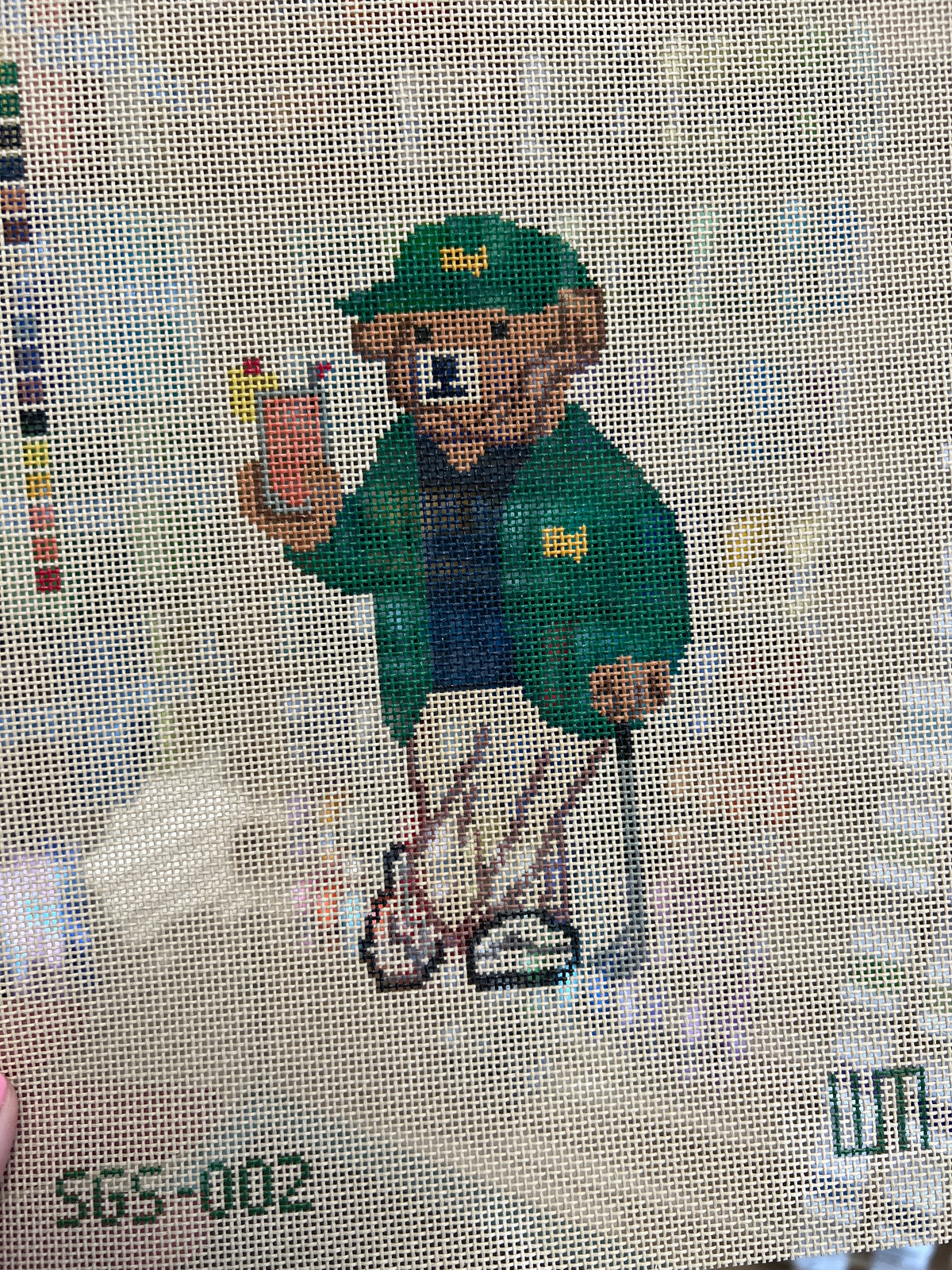 Winning Golf Bear Canvas