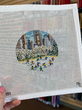 City Ice Rink Canvas