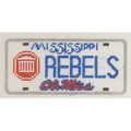 Rebels Ole Miss License Plate Canvas