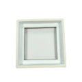 Interchangeable Needlepoint Leather Coaster (True White)