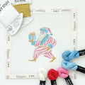 Whimsical Santa Needlepoint Canvas