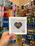 Heart of Dixie Canvas (Orange on Navy)