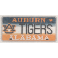 Auburn Tigers License Plate Canvas