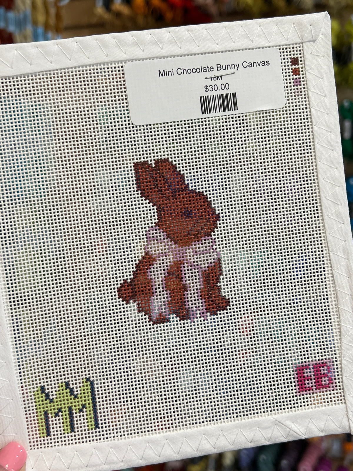 Mini Chocolate Bunny Canvas
