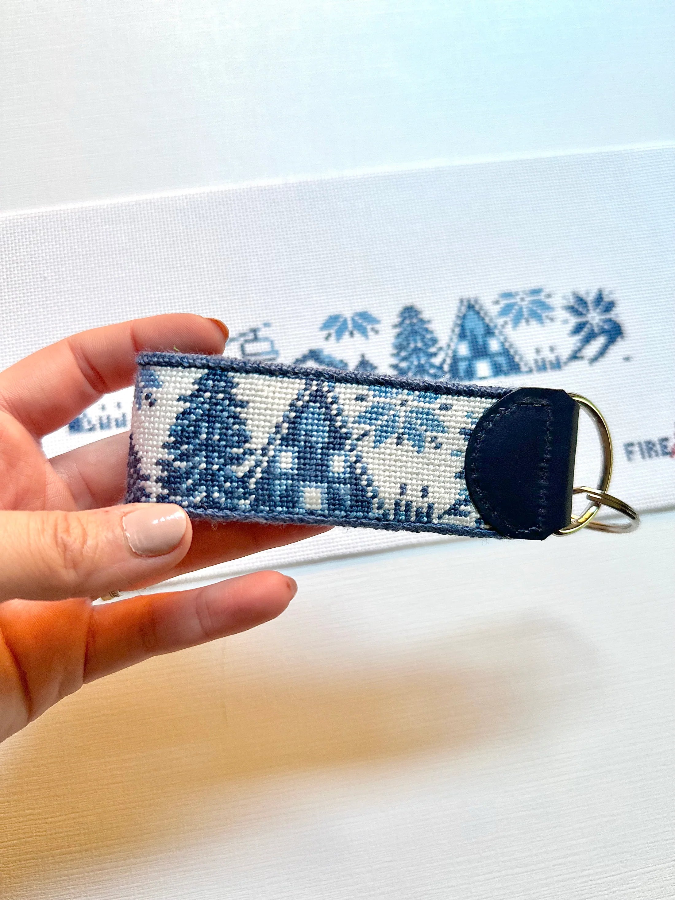 Winter Ski Fob Canvas