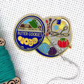 Cookie Tin Full of Sewing Notions Needle Minder
