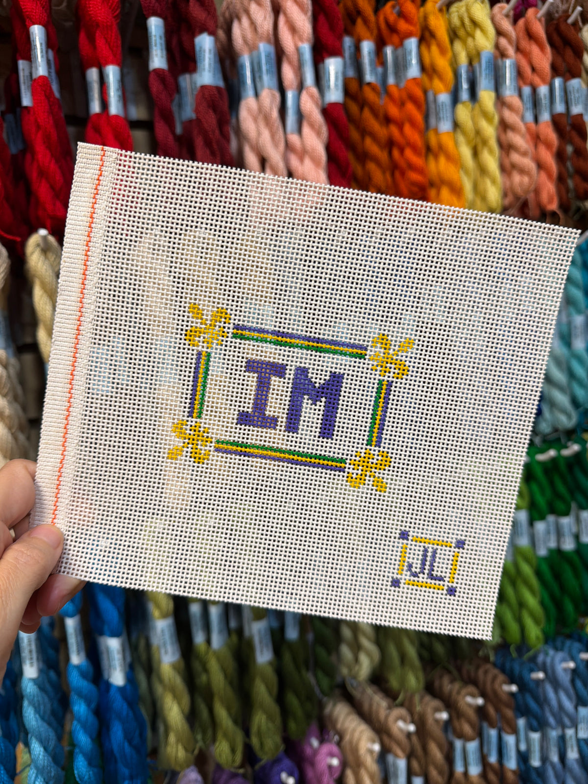 IM Mardi Gras Organization Sign Canvas