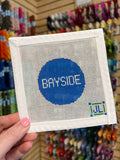 Bayside School Logo 2" Round Canvas