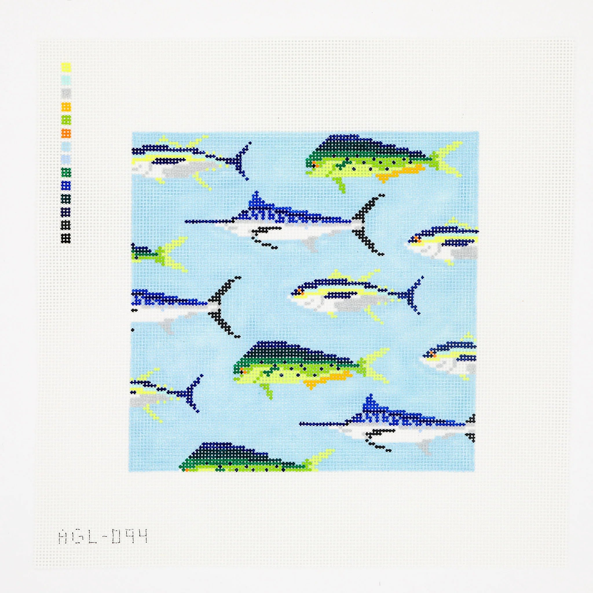 Stream of Ocean Fish Canvas