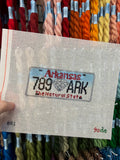 Arkansas License Plate (789 ARK) Canvas