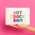 Mahjong Bag Dot Crack Bam Canvas Pouch