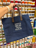 Advantage Bag: Navy (Stitch Swear Frog Repeat)