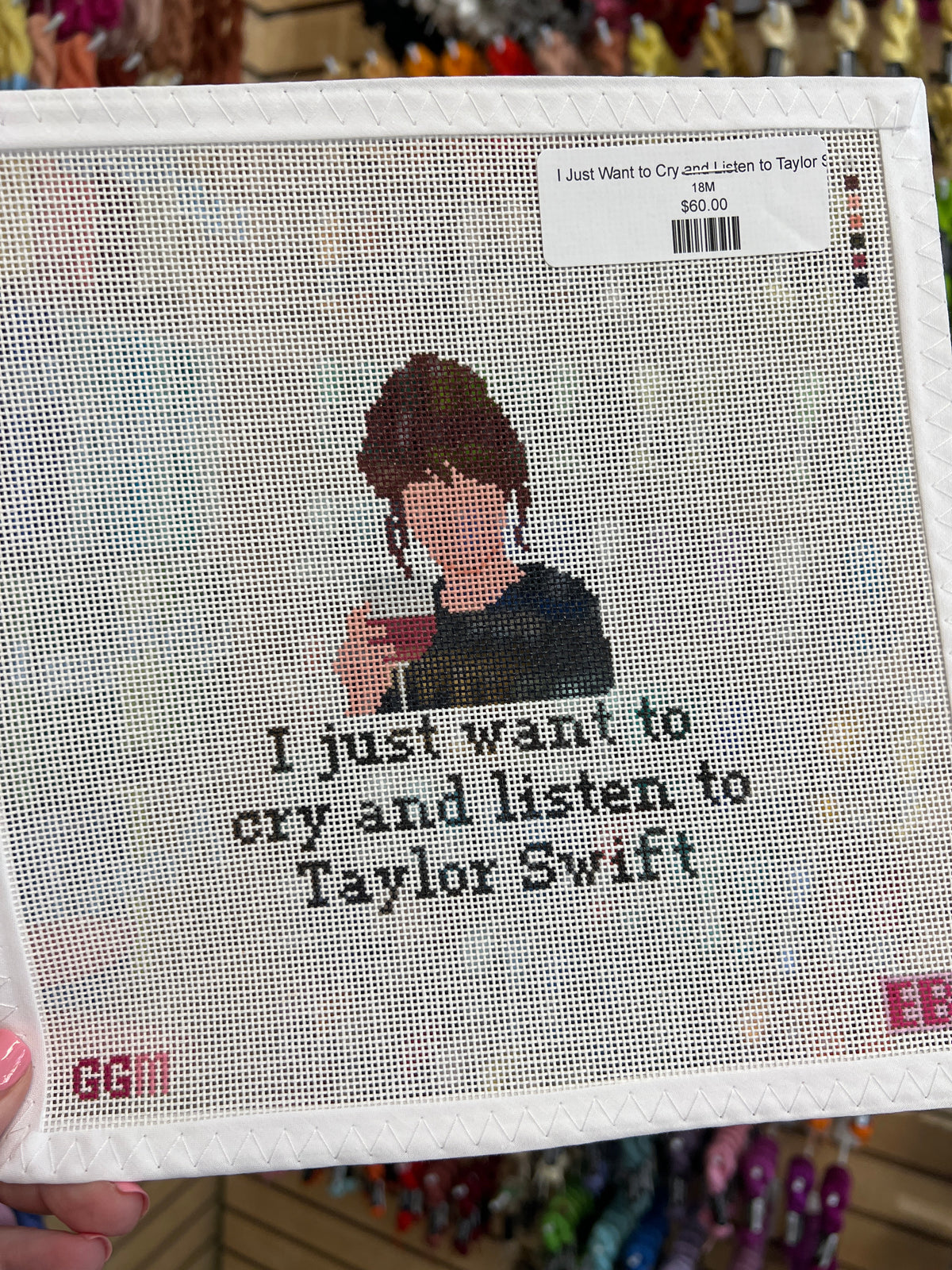 I Just Want to Cry and Listen to Taylor Swift (Jess) Canvas