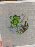 Frolicking Francine the Dancing Frog Canvas