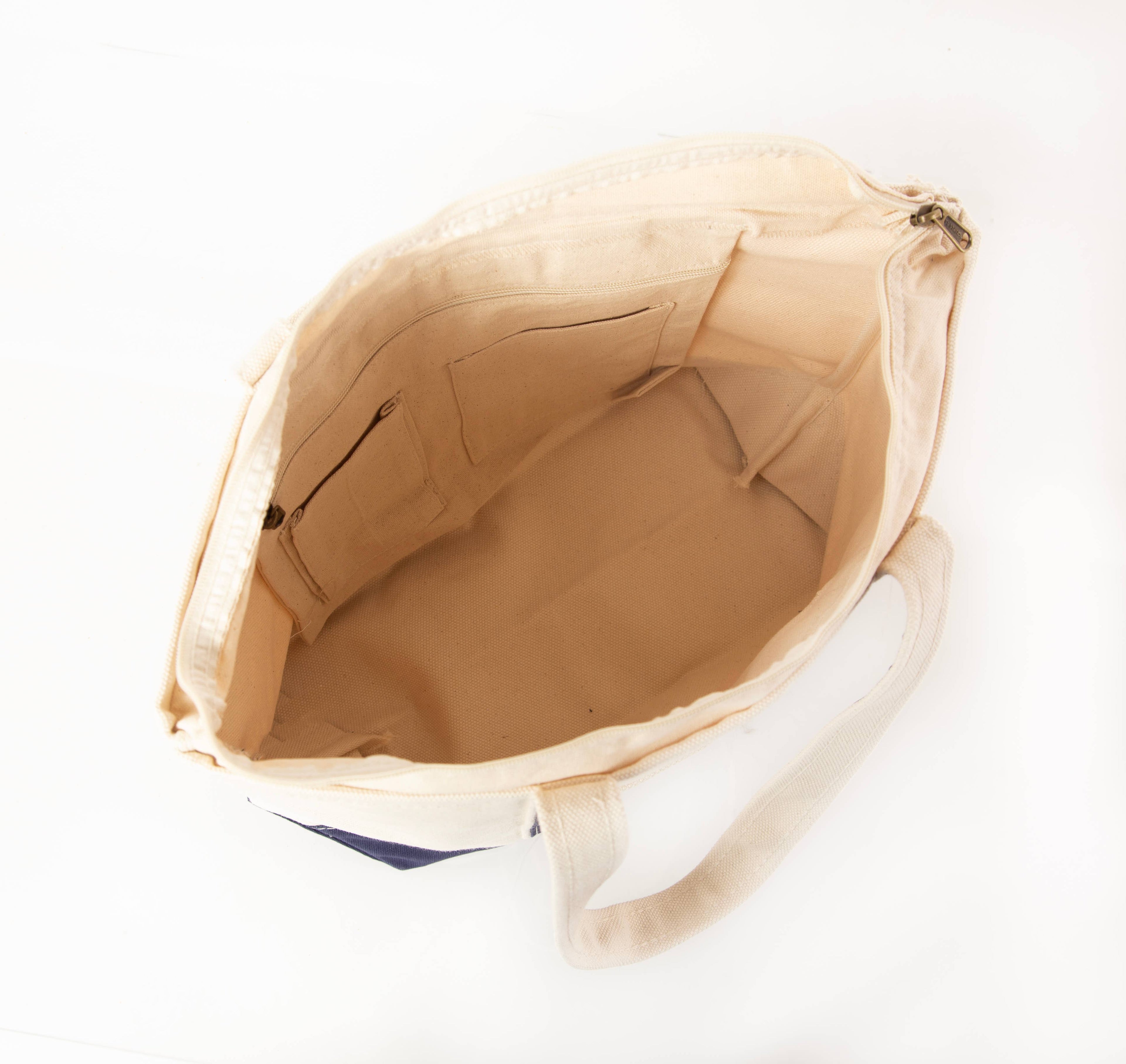 Pockets Medium Classic Tote: Navy