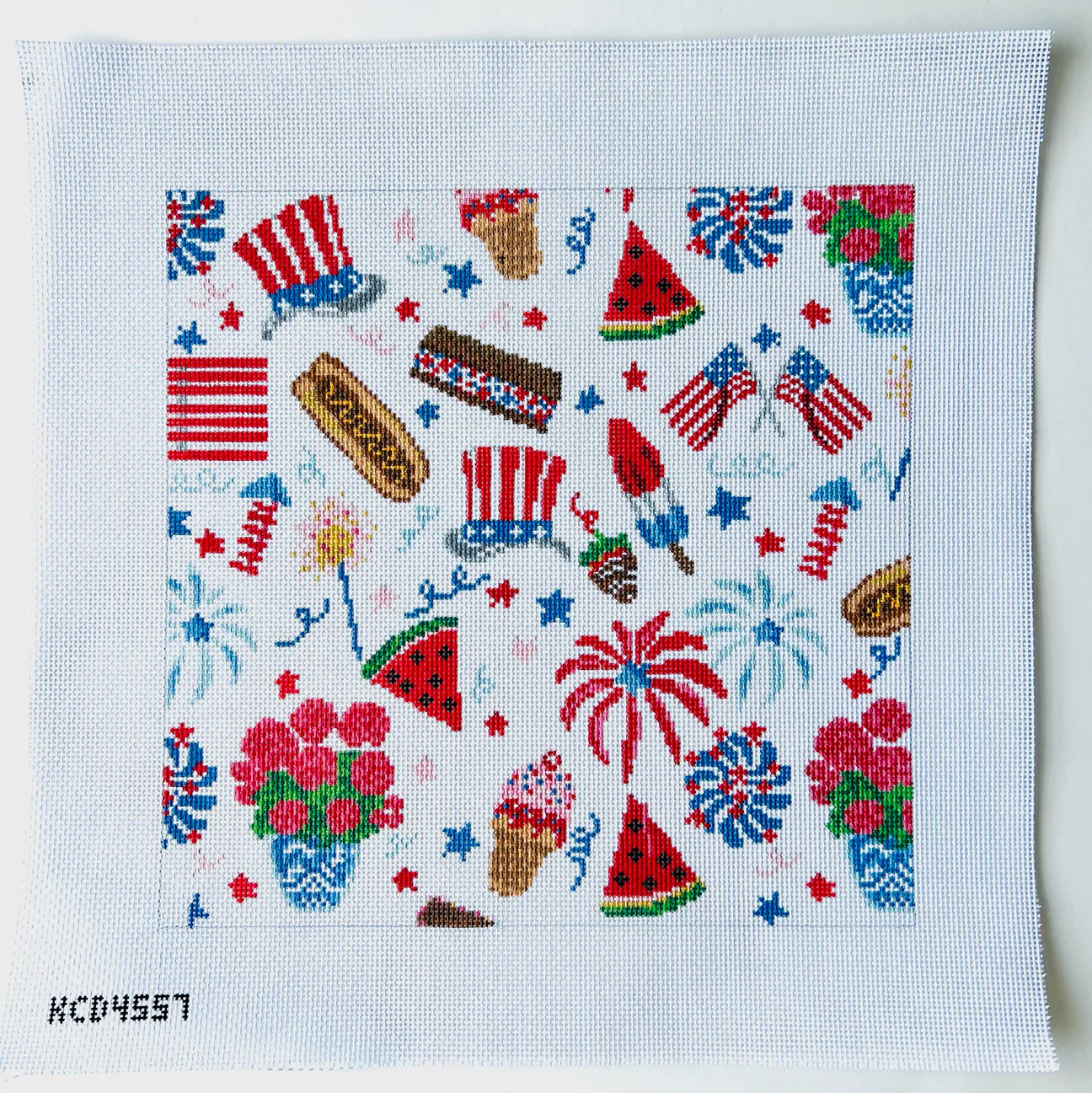 4th of July (12" Square) Canvas