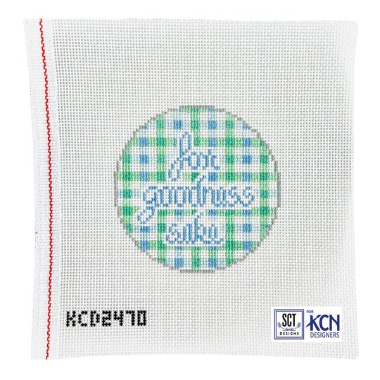 For Goodness Sake Round Canvas