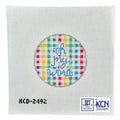 Oh My Word Round Canvas