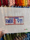 New York License Plate (RMBR 911) Canvas