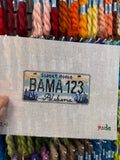 Alabama License Plate (BAMA 123) Canvas