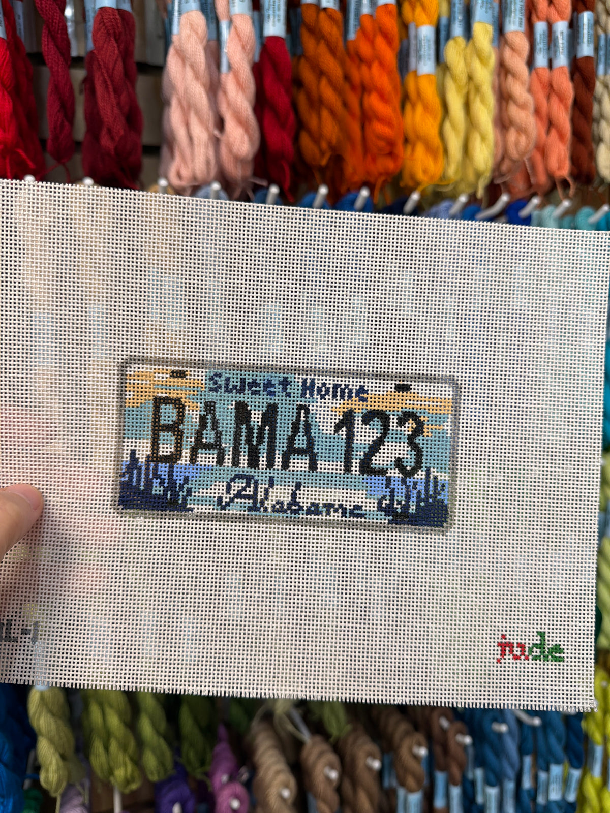 Alabama License Plate (BAMA 123) Canvas