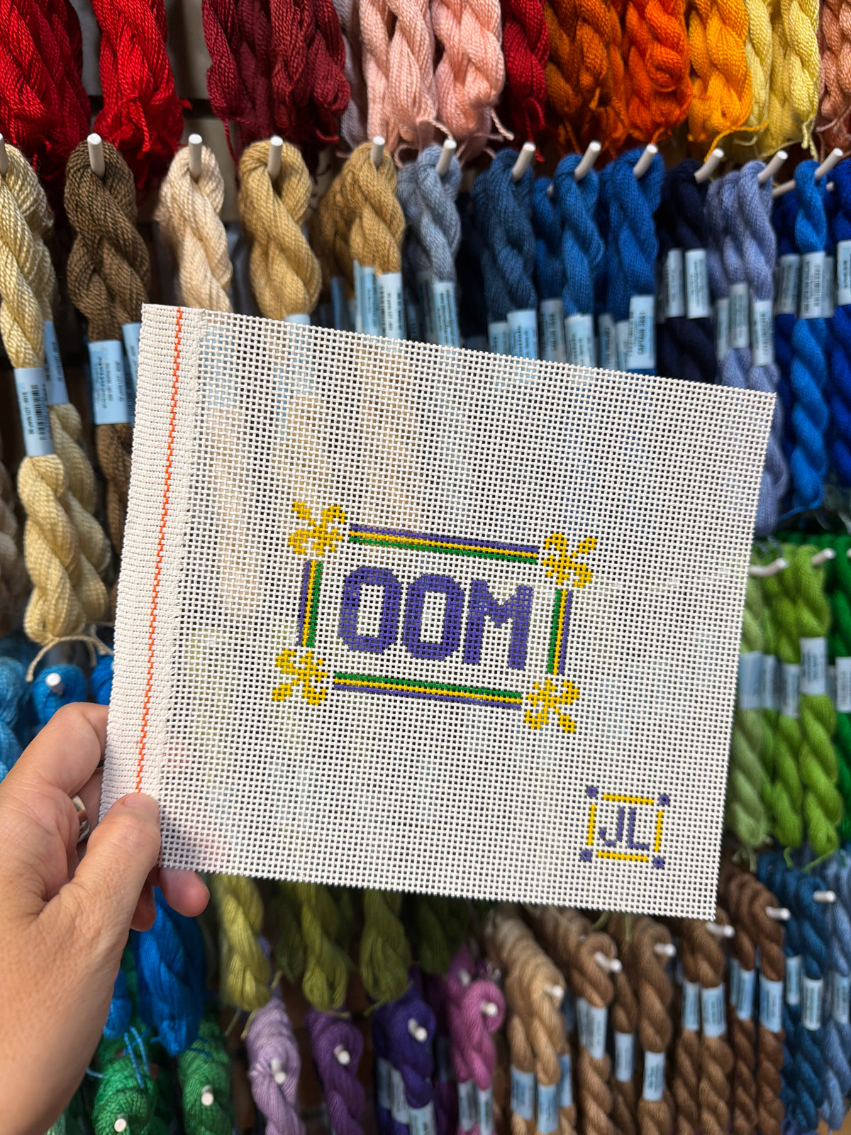 OOM Mardi Gras Organization Sign Canvas