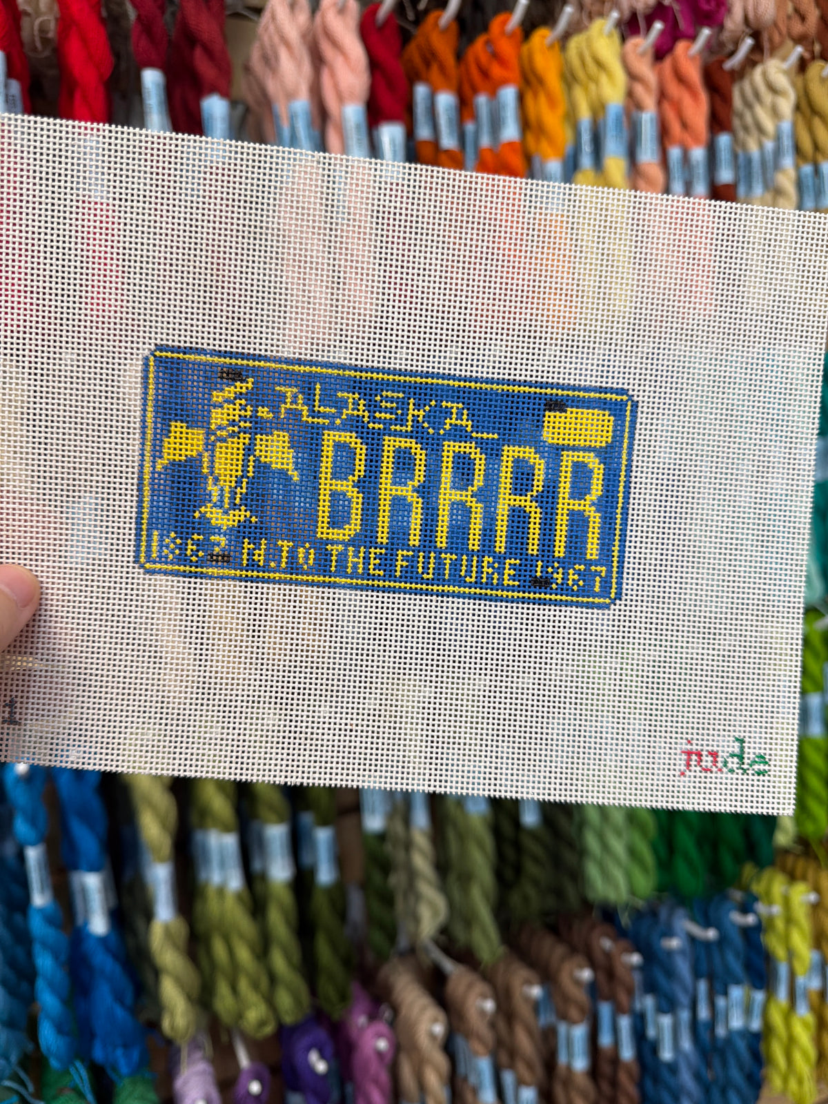 Alaska License Plate (BRRRR) Canvas