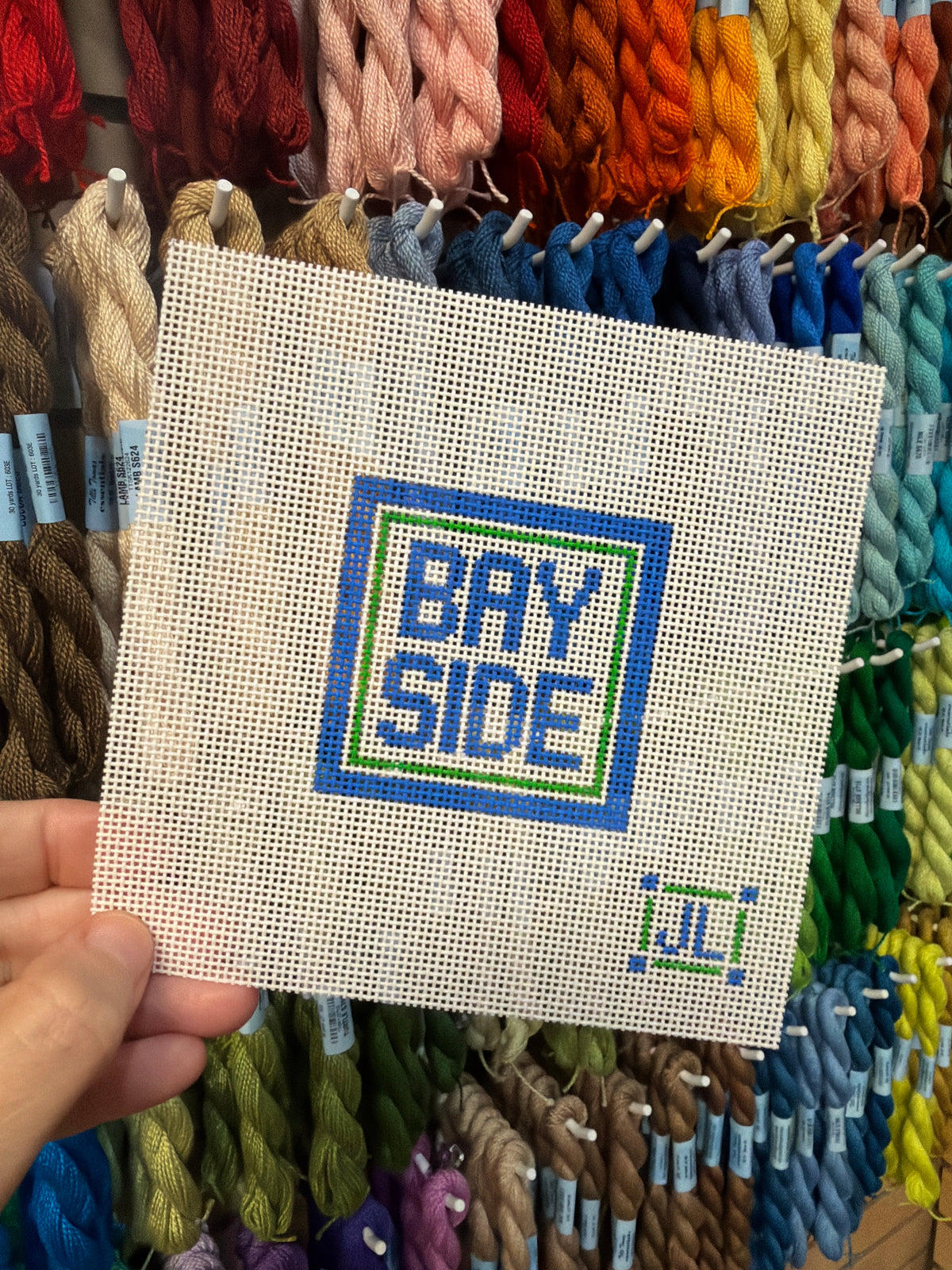Bayside School Logo 2" Square Canvas