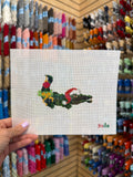 Christmas Alligator Canvas