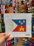 Acadiana Flag Canvas
