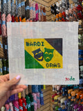 Mardi Gras Mask Flag Canvas