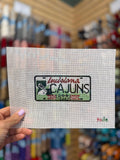 Louisiana Cajuns License Plate Canvas