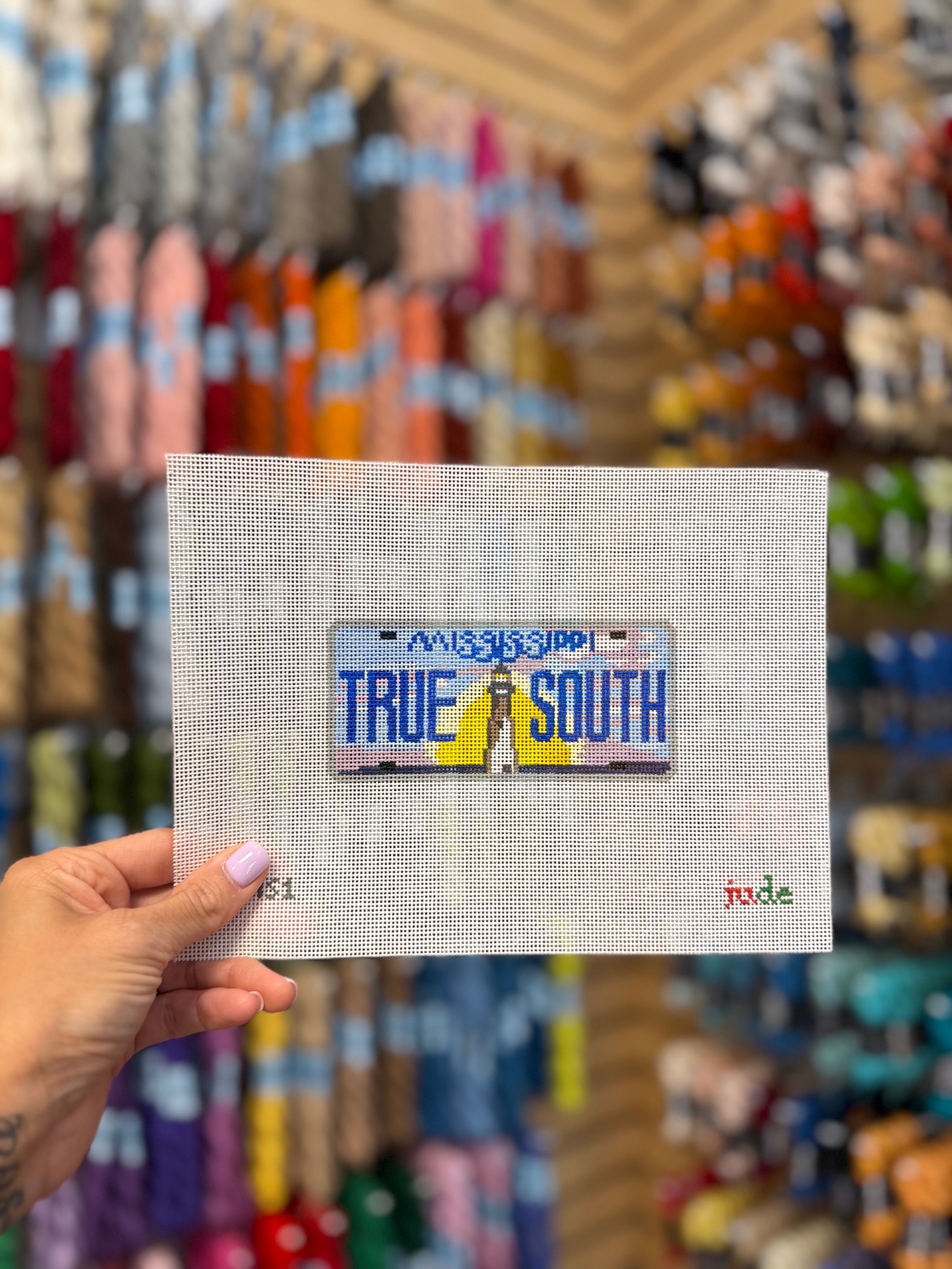 Mississippi "True South" License Plate Canvas