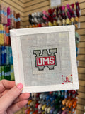UMS Wright Logo 2" Square Canvas