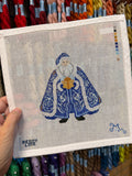Chinoiserie Santa (Blue) Canvas
