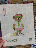 Pickleball Bear Canvas