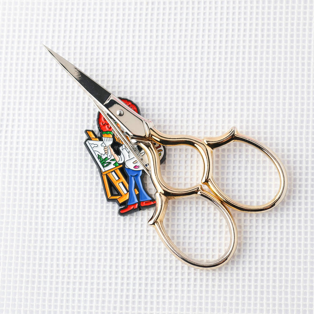 Bob Ross Painter Artsy Needle Minder