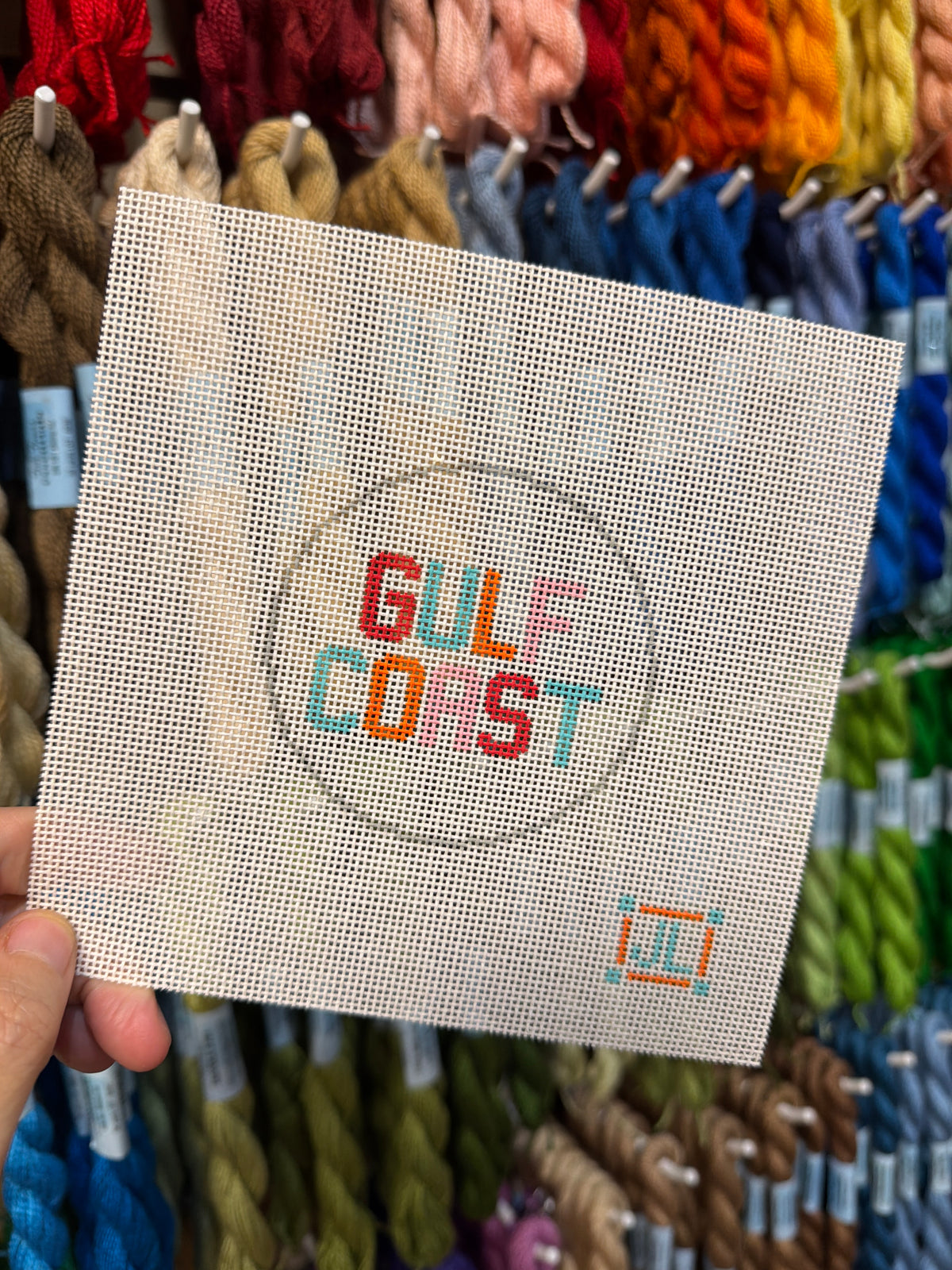 Gulf Coast 3" Round Canvas