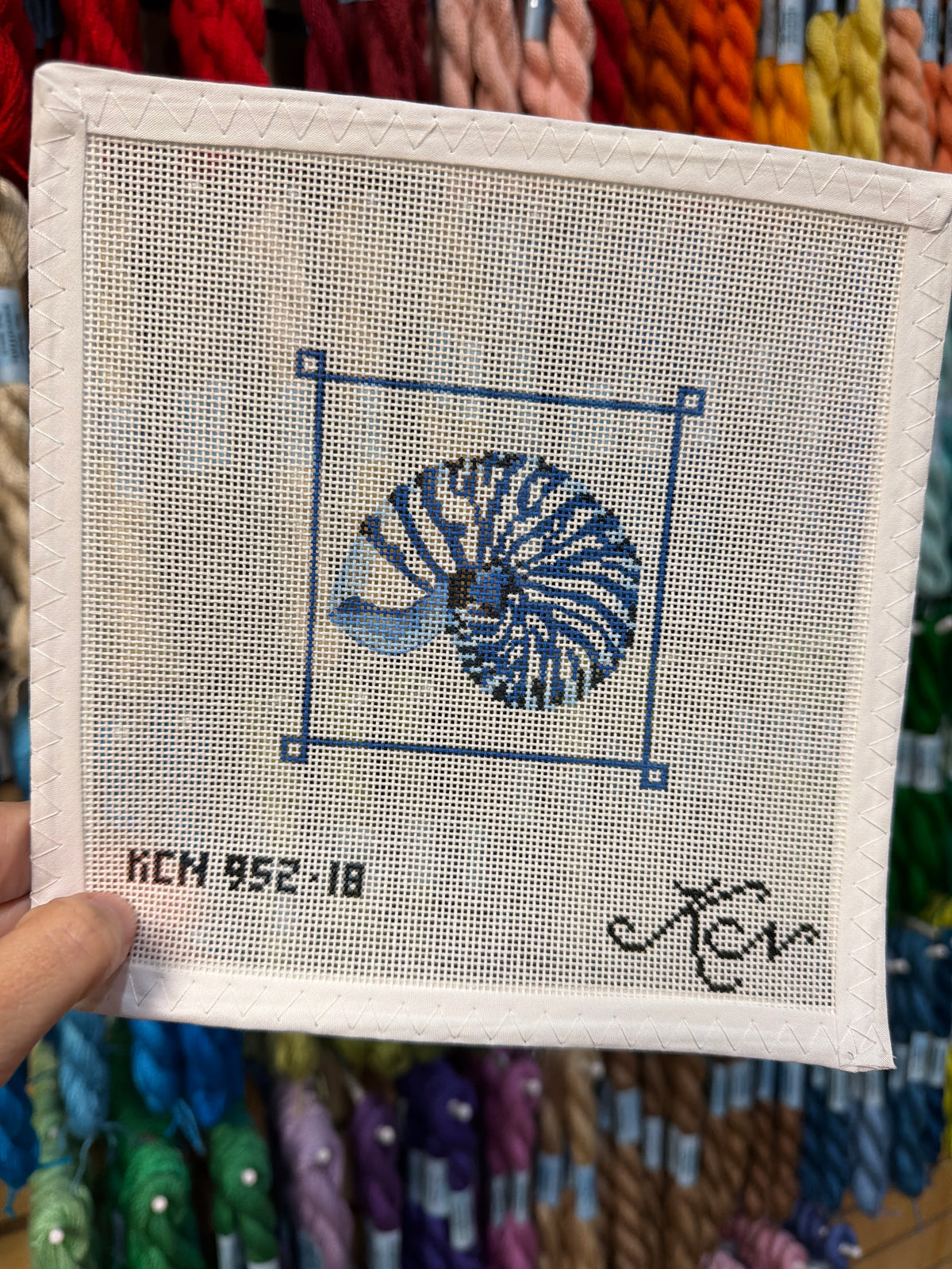 Giant Banded Snail Shell Canvas