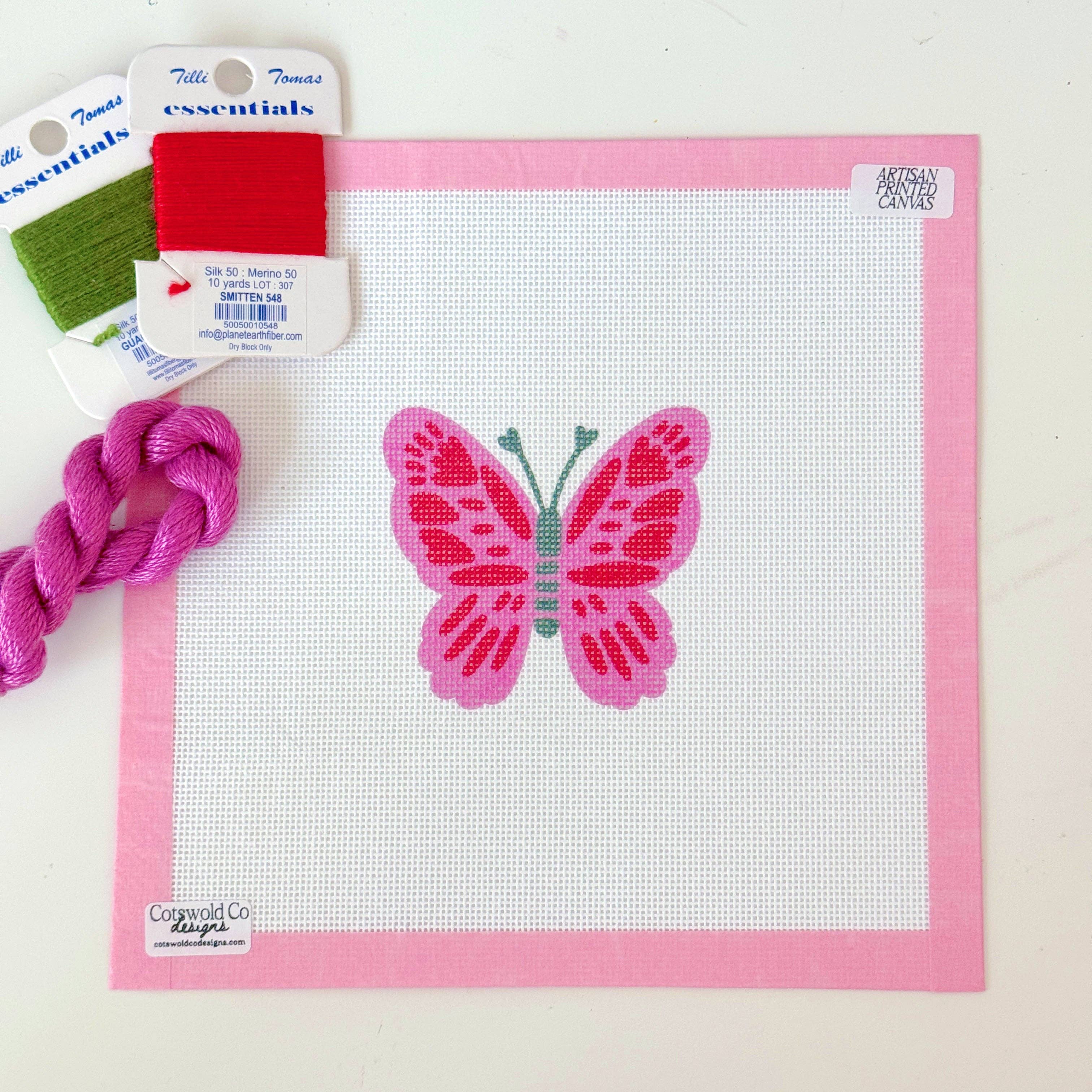 Pink Butterfly Canvas