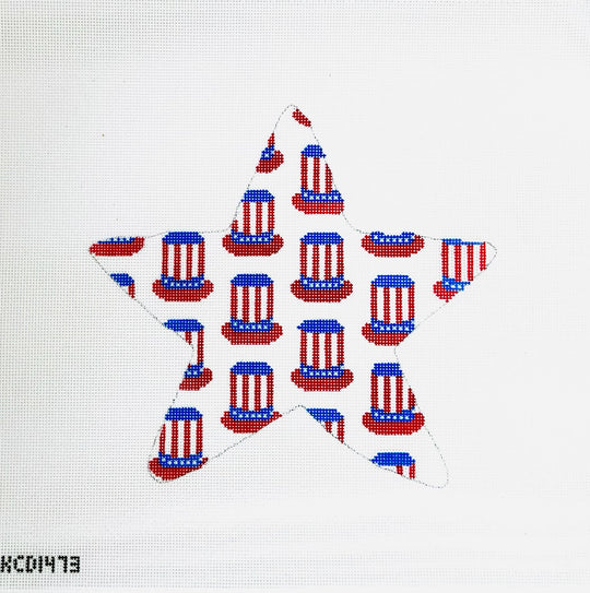 Uncle Sam Hats Star Canvas