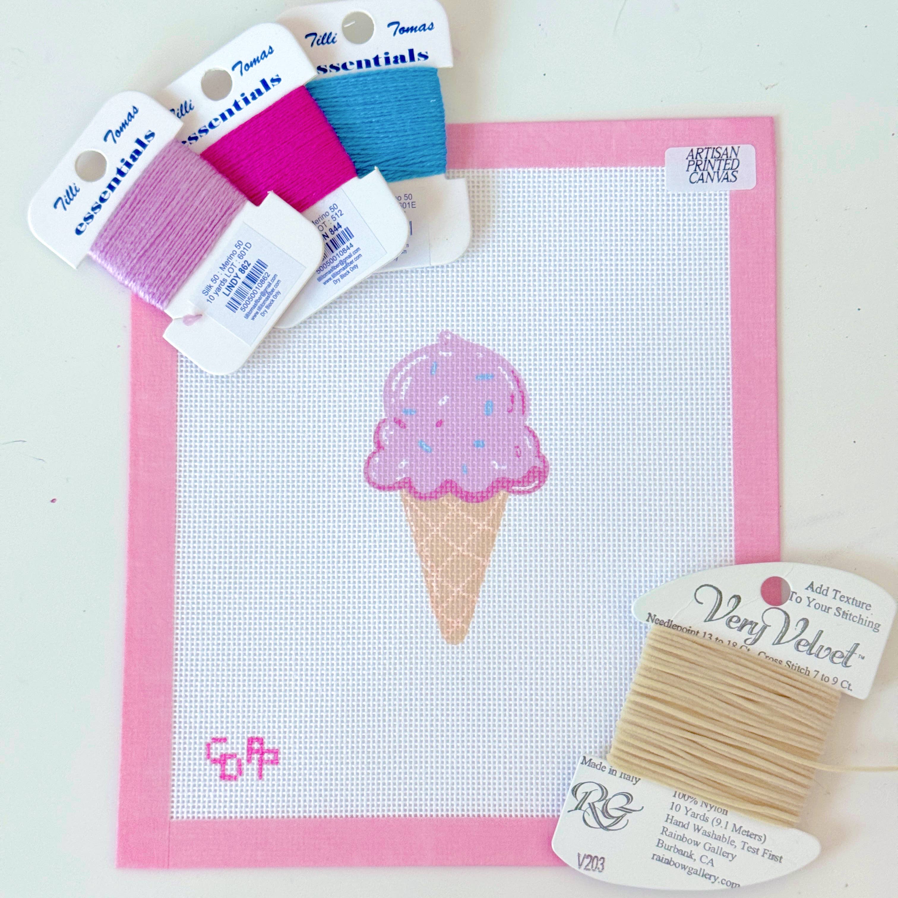 Ice Cream Cone Canvas