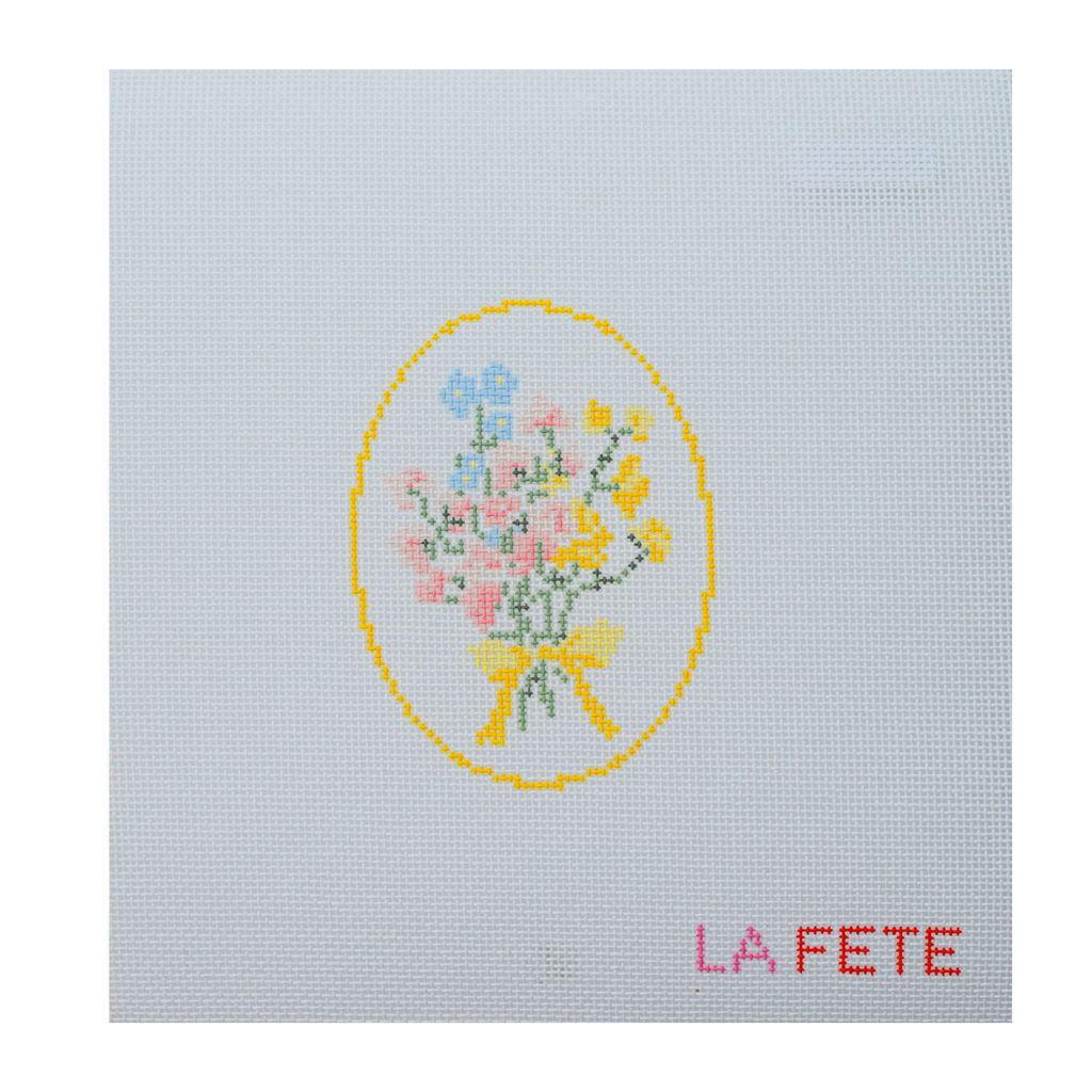 Spring Floral Cameo Canvas