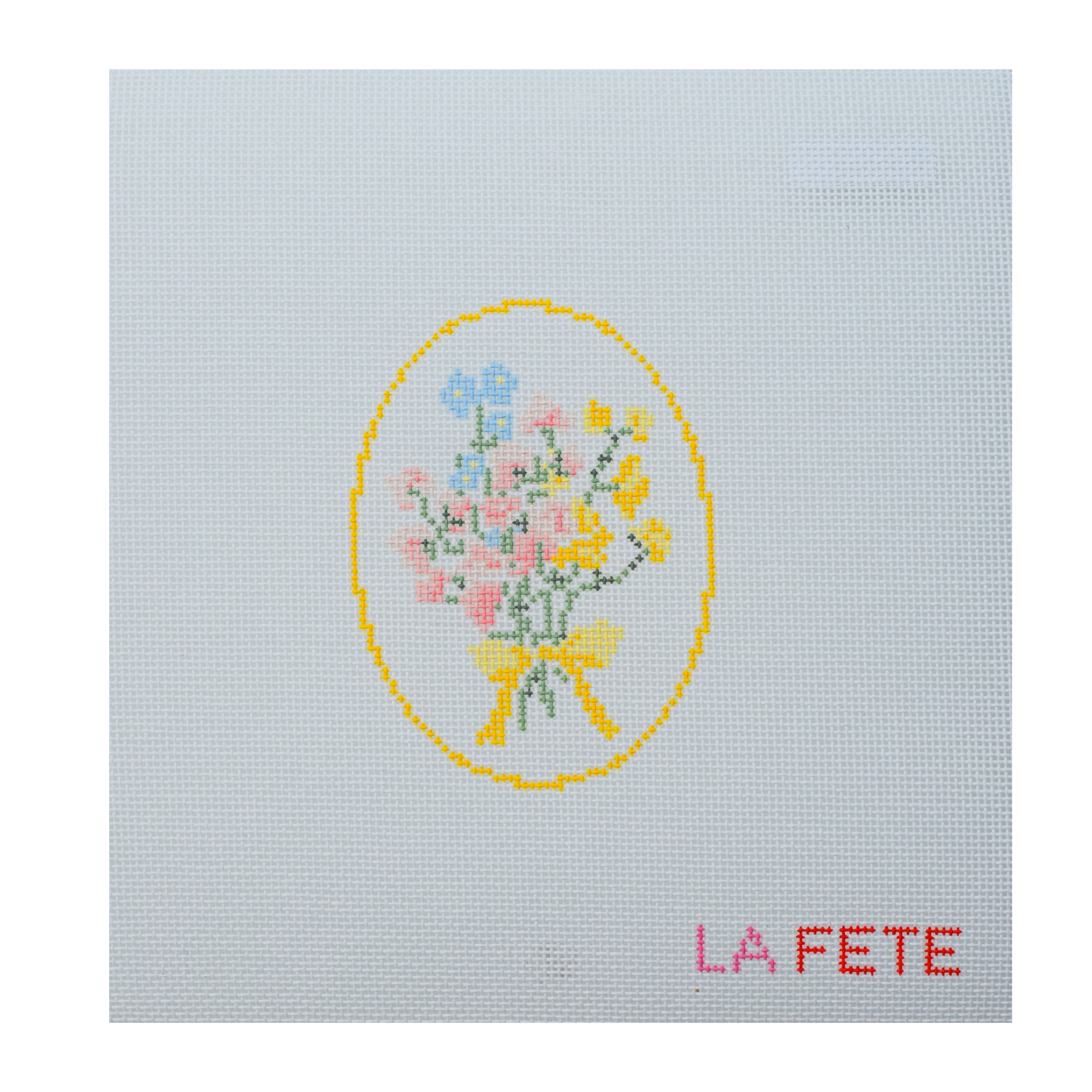 Spring Floral Cameo Canvas